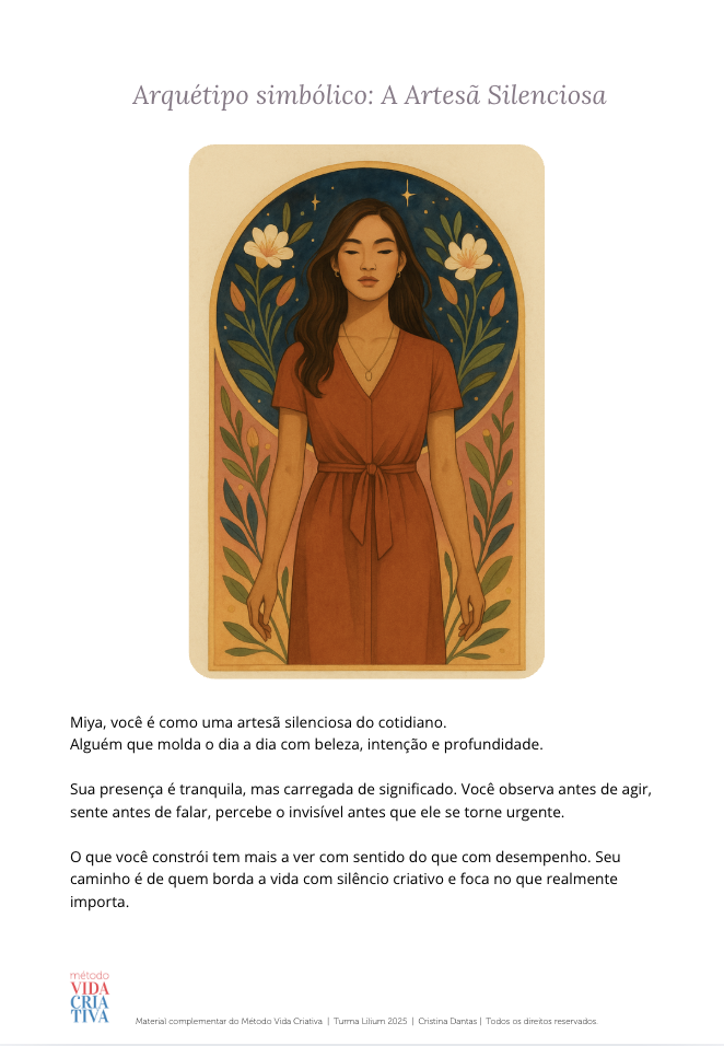 Arquétipo simbólico: A Artesã Silenciosa